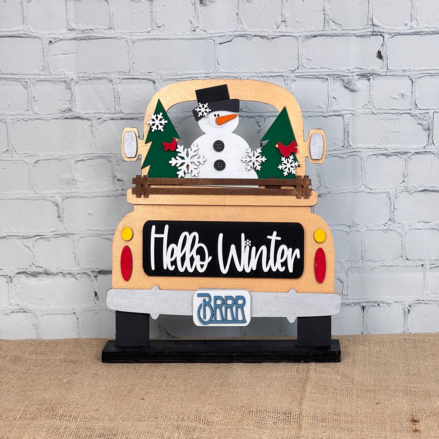 Hello Winter Interchangeable Insert - Painted