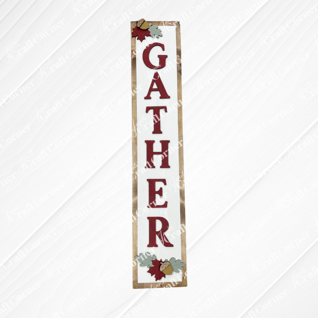 Gather Porch Leaner - DIY seasonal home decor craft kit - set of 1