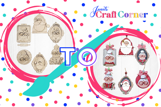 Santa & Mrs. Claus Christmas Tree Ornaments - A DIY Tutorial