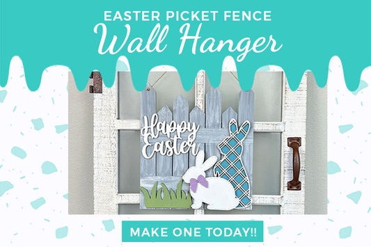 Easter Picket Fence Door Hanger