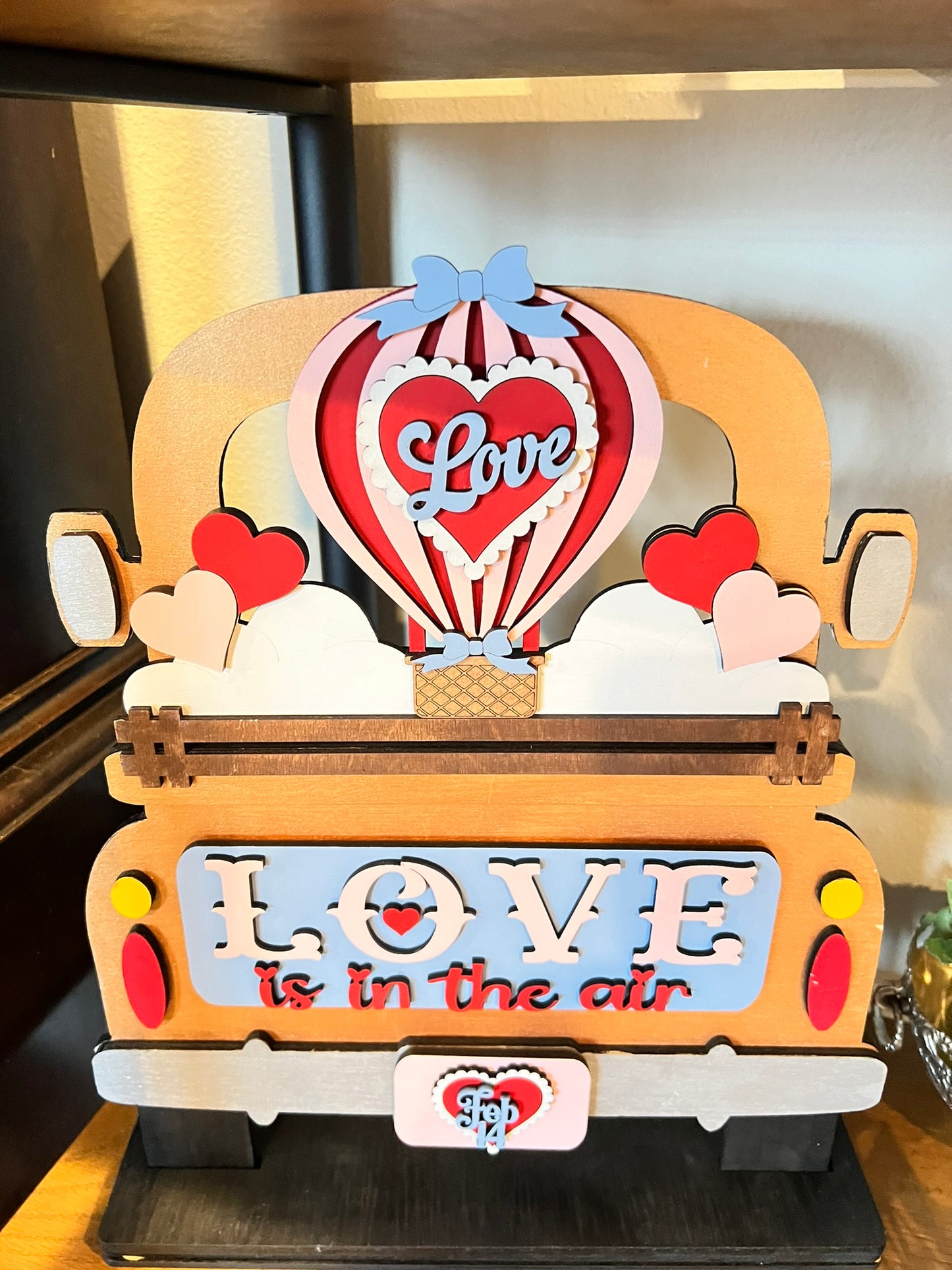 Love is in the Air Interchangeable Insert - DIY seasonal home decor craft kit - 1 set of 3 pieces