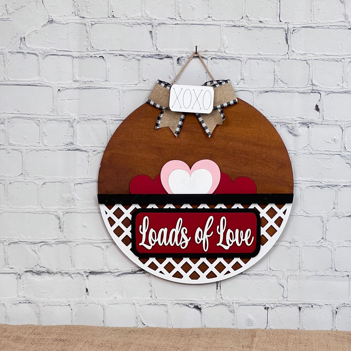 Loads of Love Interchangeable Insert - DIY seasonal home decor craft kit - 1 set of 3 pieces