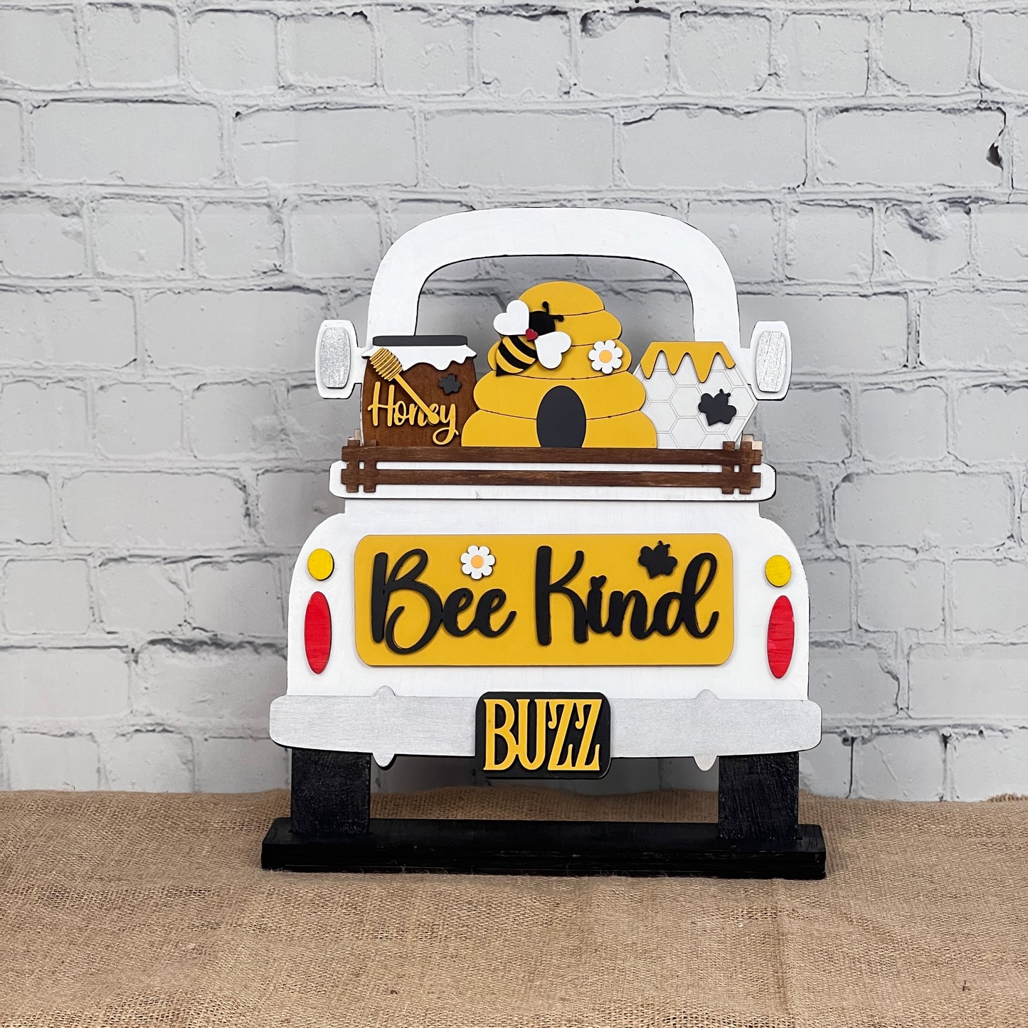 Bee Kind Interchangeable Insert - DIY home decor craft kit - 1 set of 3 pieces