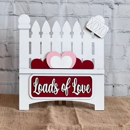 Loads of Love Interchangeable Insert - DIY seasonal home decor craft kit - 1 set of 3 pieces