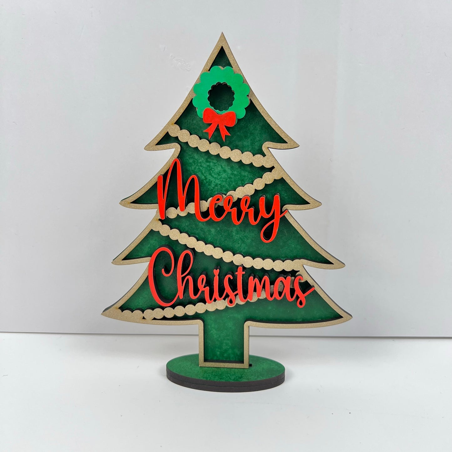 Standing Christmas Tree Shelf Sitters - DIY seasonal craft kit - Choice of 12 - Set of 1