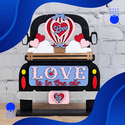 Love is in the Air Interchangeable Insert - DIY seasonal home decor craft kit - 1 set of 3 pieces