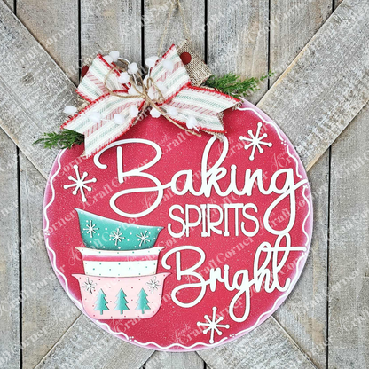 Baking Spriits Bright Bowls Door/Wall Hanger - DIY seasonal home decor craft kit - set of 1