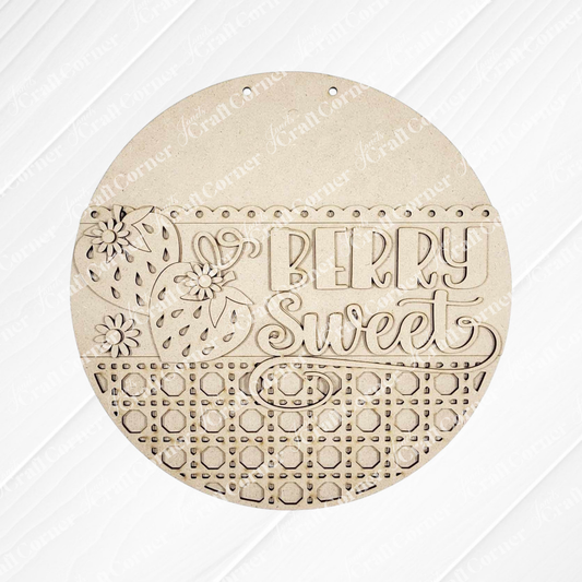 Berry Sweet Wall Hanger - Summer DIY Craft Kit - 10.5" Round