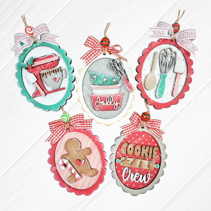 Christmas Baking Ornaments - DIY craft kit - choice of 5