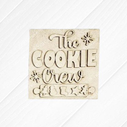 Christmas Baking Mini Shelf Sitters - DIY seasonal home decor craft kit - Set of 1