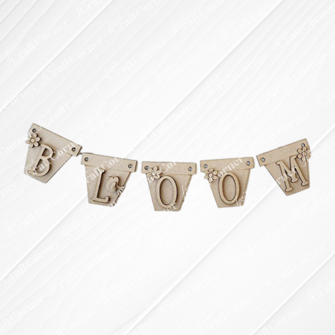 Hello Spring Decor Set - DIY Craft Kit - Set of 5 Pieces