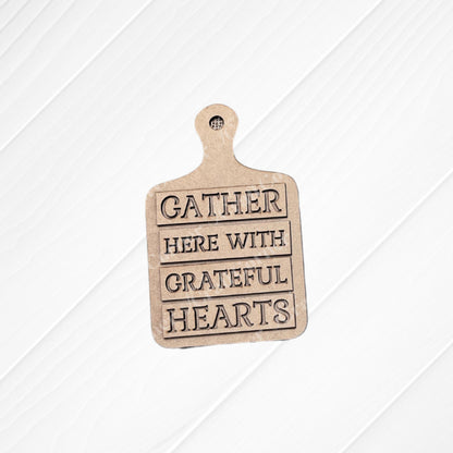 The Thankful Mini Shelf Sitters DIY craft kit from Janet's Craft Corner is a charming addition to your seasonal decor or can inspire personalized decorations. Set of 1.