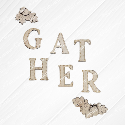 Gather Porch Leaner - DIY seasonal home decor craft kit - set of 1