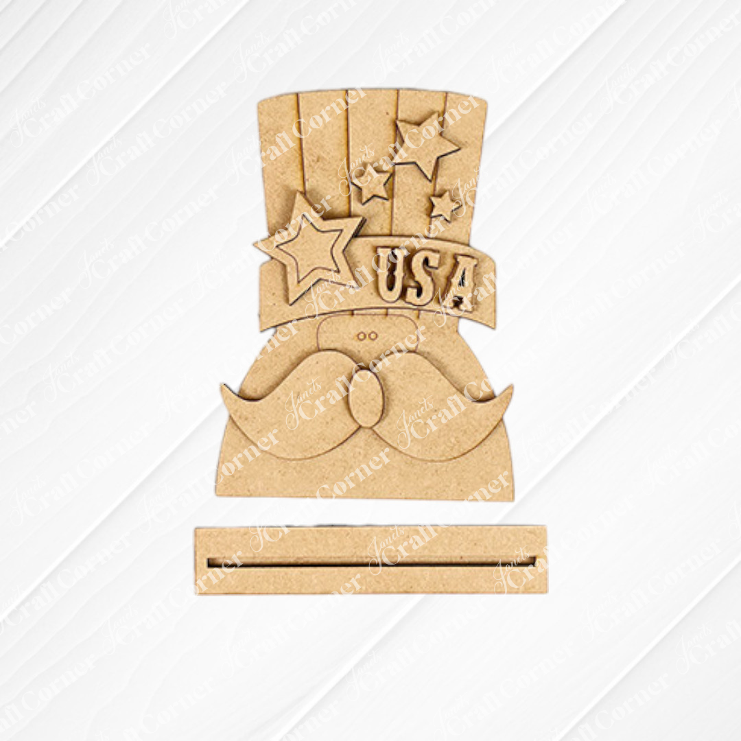 Patriotic Mini Shelf Sitters - DIY seasonal home decor craft kits - Choice of 3