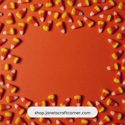 Ornate Candy Corn Door Hanger - DIY seasonal home decor craft kit - Set of 1