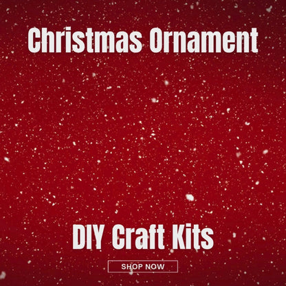 Country Christmas Ornaments - Set of 6 - DIY craft kits