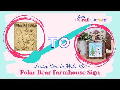 Welcome Winter Switchable Farmhouse  Signs - DIY seasonal home decor craft kit - Choice pf 3