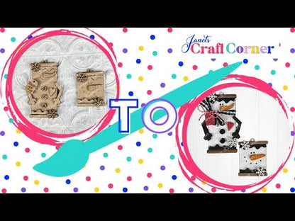 Snowman Ornaments - DIY holiday craft kit - Choice of 6