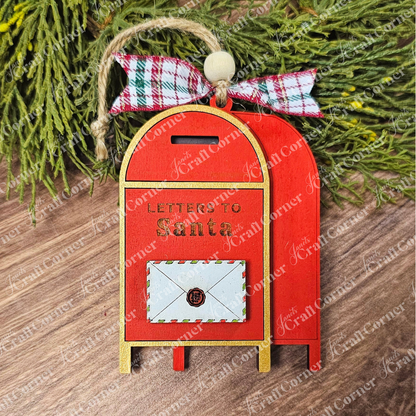 Holiday Mail Ornaments - DIY craft kits - Choice of 2 designs