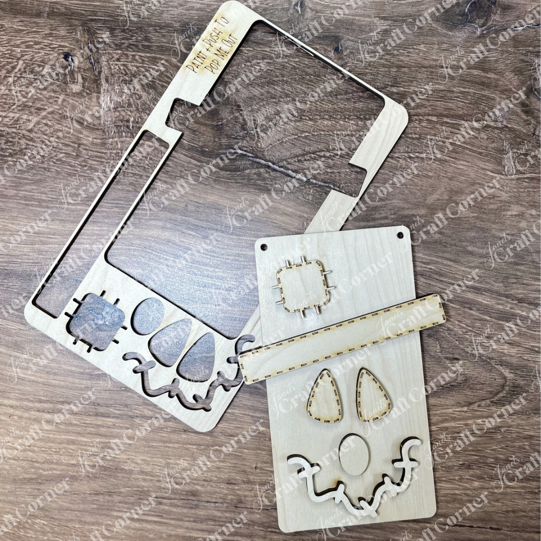 Scarecrow Face Kids Pop-Out - DIY craft kit - Set of 1