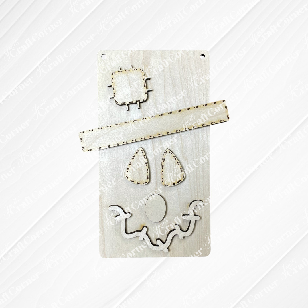 Scarecrow Face Kids Pop-Out - DIY craft kit - Set of 1