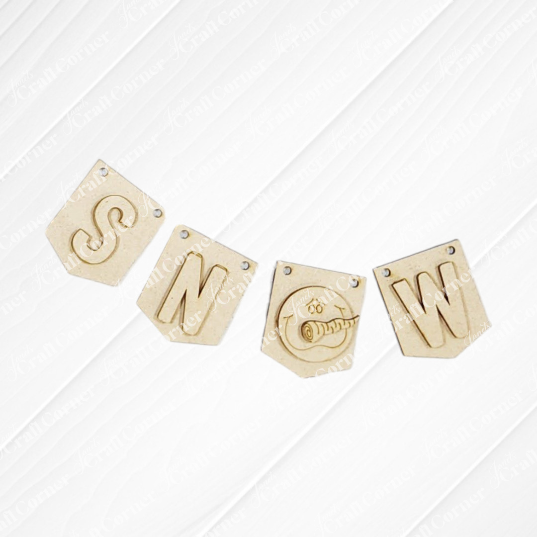 Winter Snowman Decor Set - DIY seasonal home decor craft kit - Choice of 5