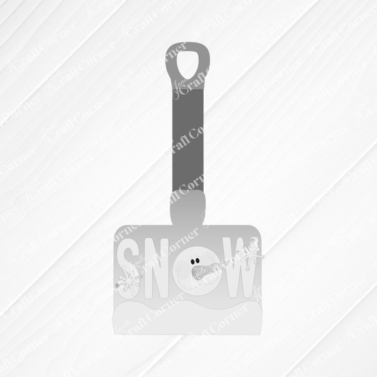 Winter Snow Shovel Shelf Sitter - DIY seasonal home decor craft kit - set of 1