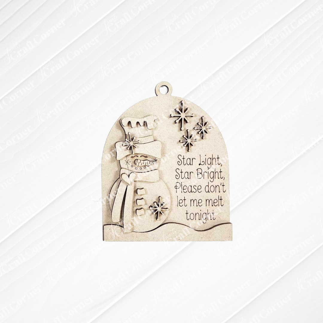 Snowman Ornaments - DIY holiday craft kit - Choice of 6