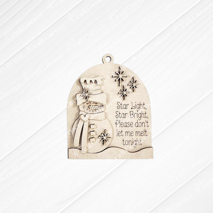 Snowman Ornaments - DIY holiday craft kit - Choice of 6