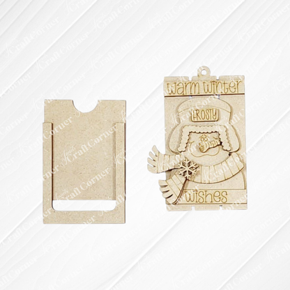 Winter Snowman Ornaments - DIY craft kits - Choice of 4