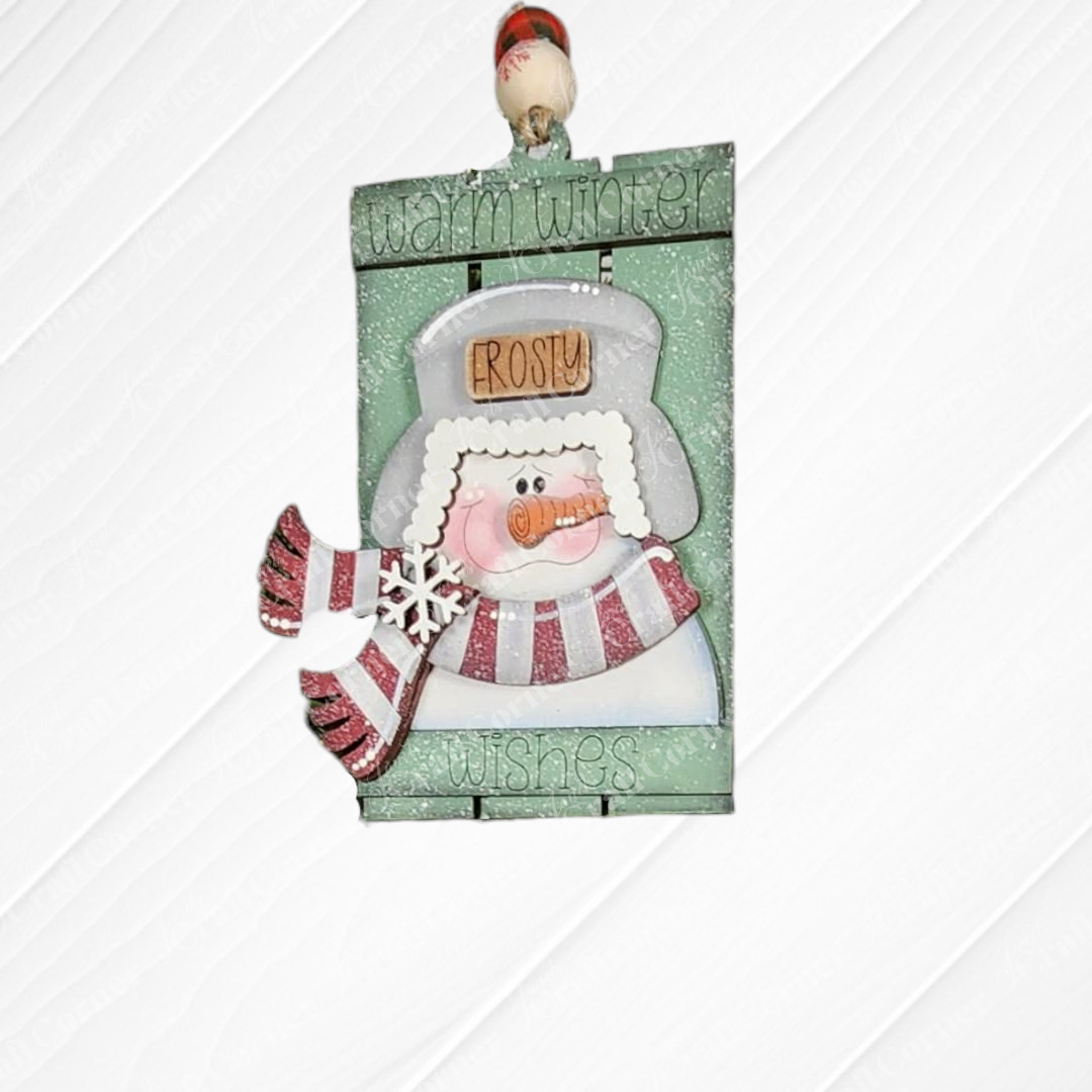 Winter Snowman Ornaments - DIY craft kits - Choice of 4