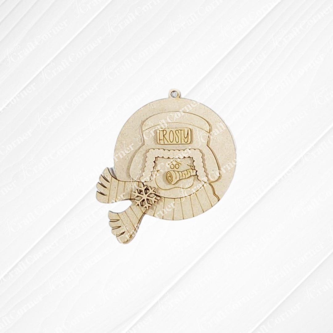 Winter Snowman Ornaments - DIY craft kits - Choice of 4