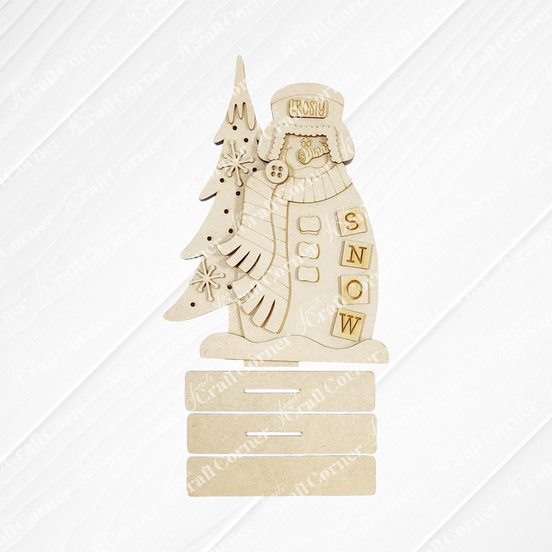 Winter Snowman Shelf Sitter