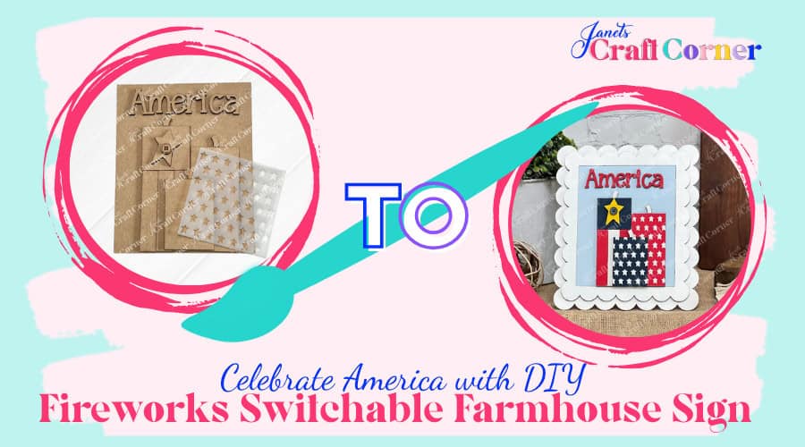 Celebrate America with DIY Fireworks Farmhouse Sign