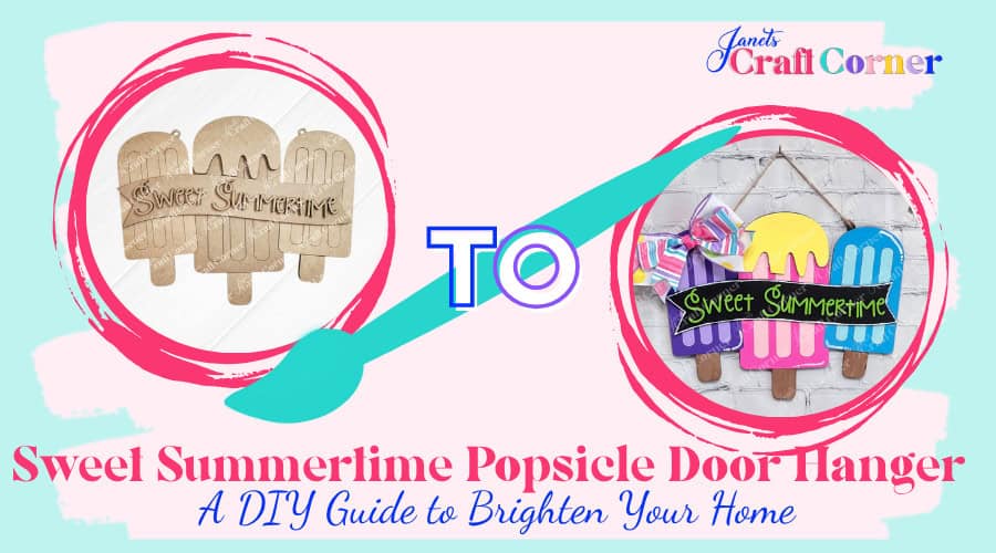 Sweet Summertime Popsicle Door Hanger: A DIY Guide to Brighten Your Home